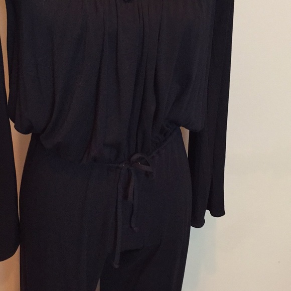 SKY Black Jersey Knit Off Shoulder Jumpsuit NWT - Picture 5 of 8